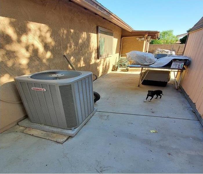 clean side of house showing A/C unit 